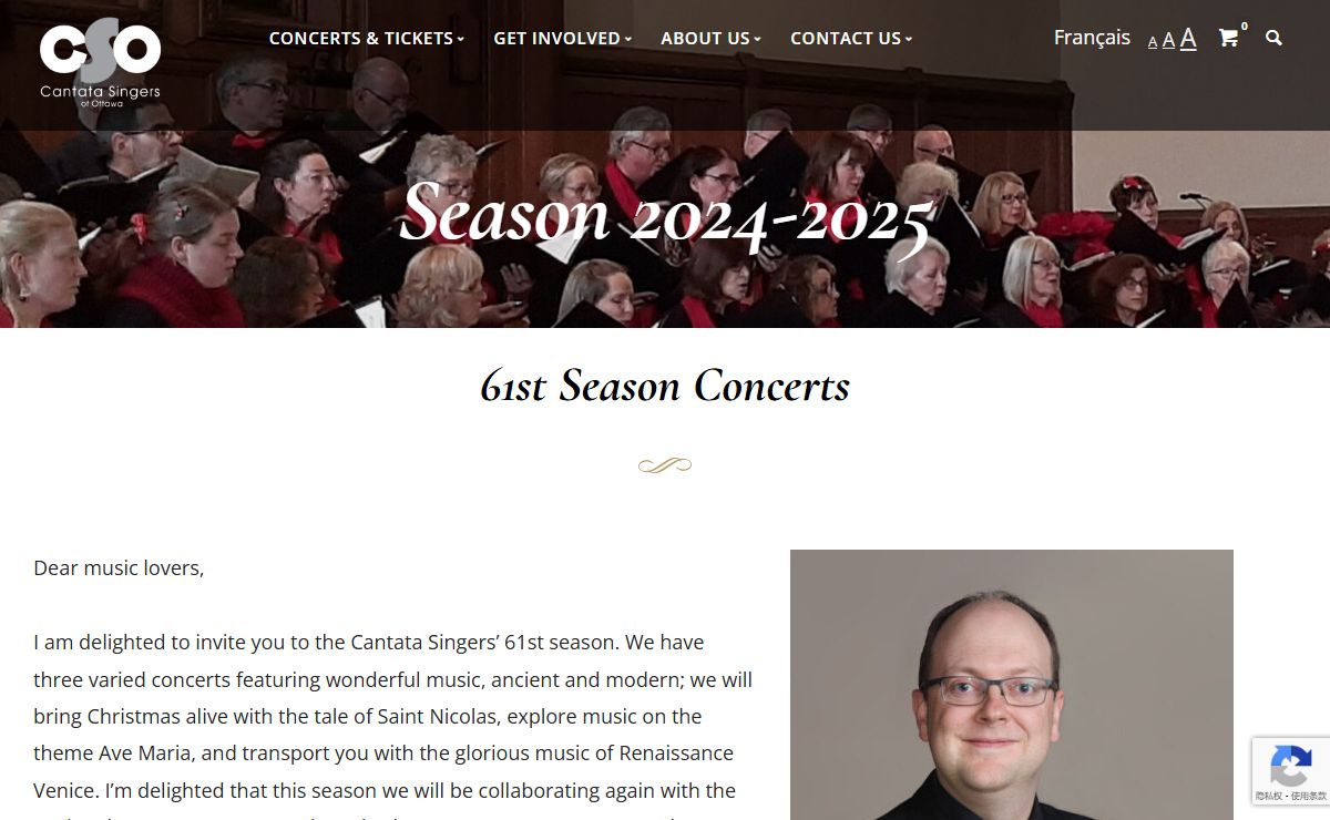 Season 2024-2025 - Cantata Singers of Ottawa