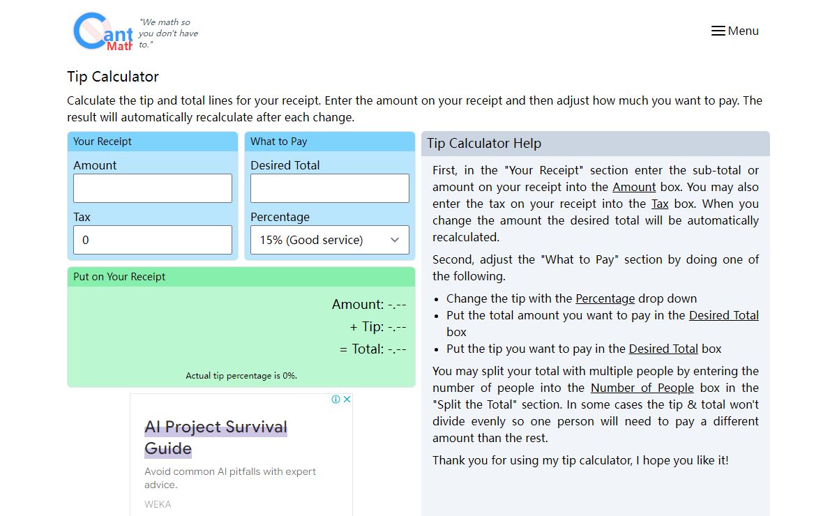 Tip Calculator