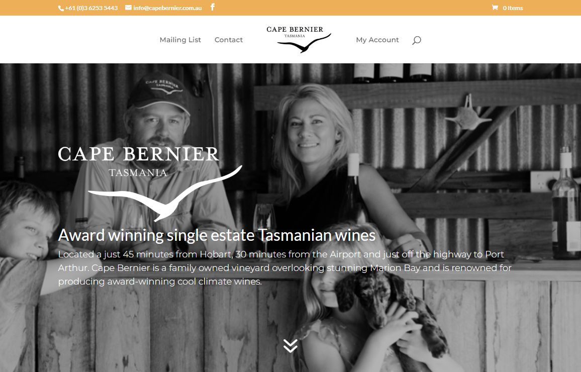 Cape Bernier Vineyard | Award-winning wines, hand-crafted in Tasmania
