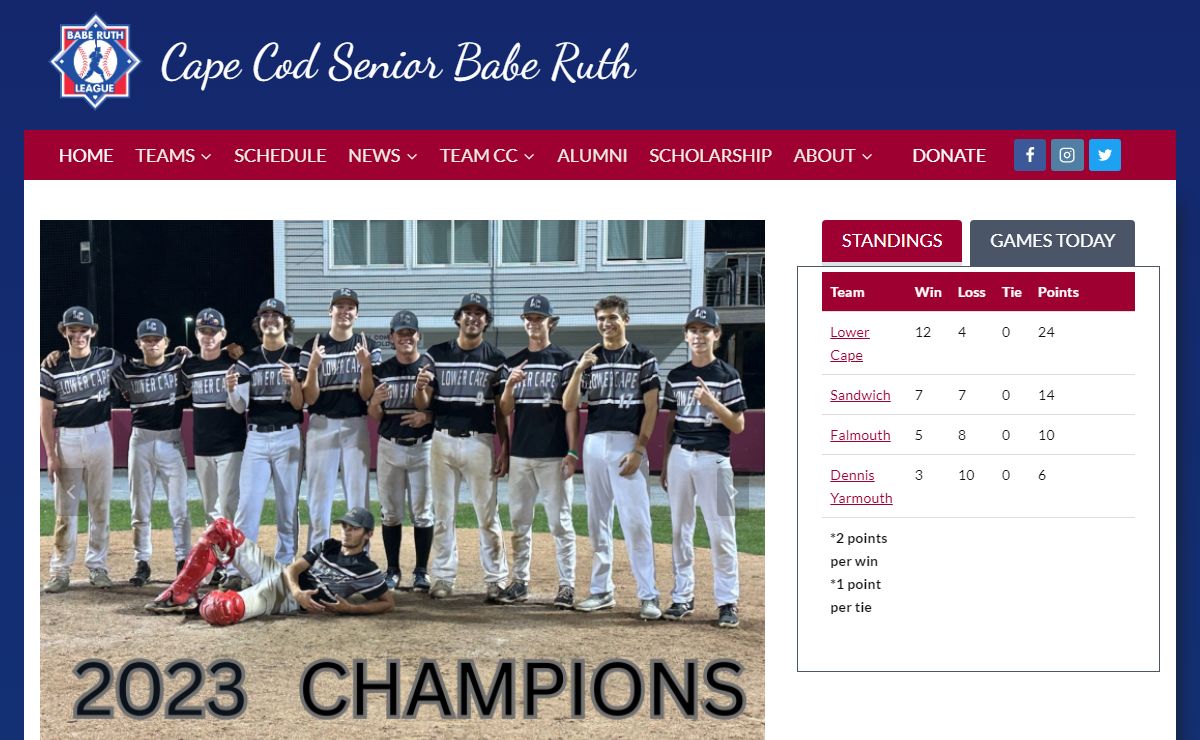 Welcome - Cape Cod Senior Babe Ruth