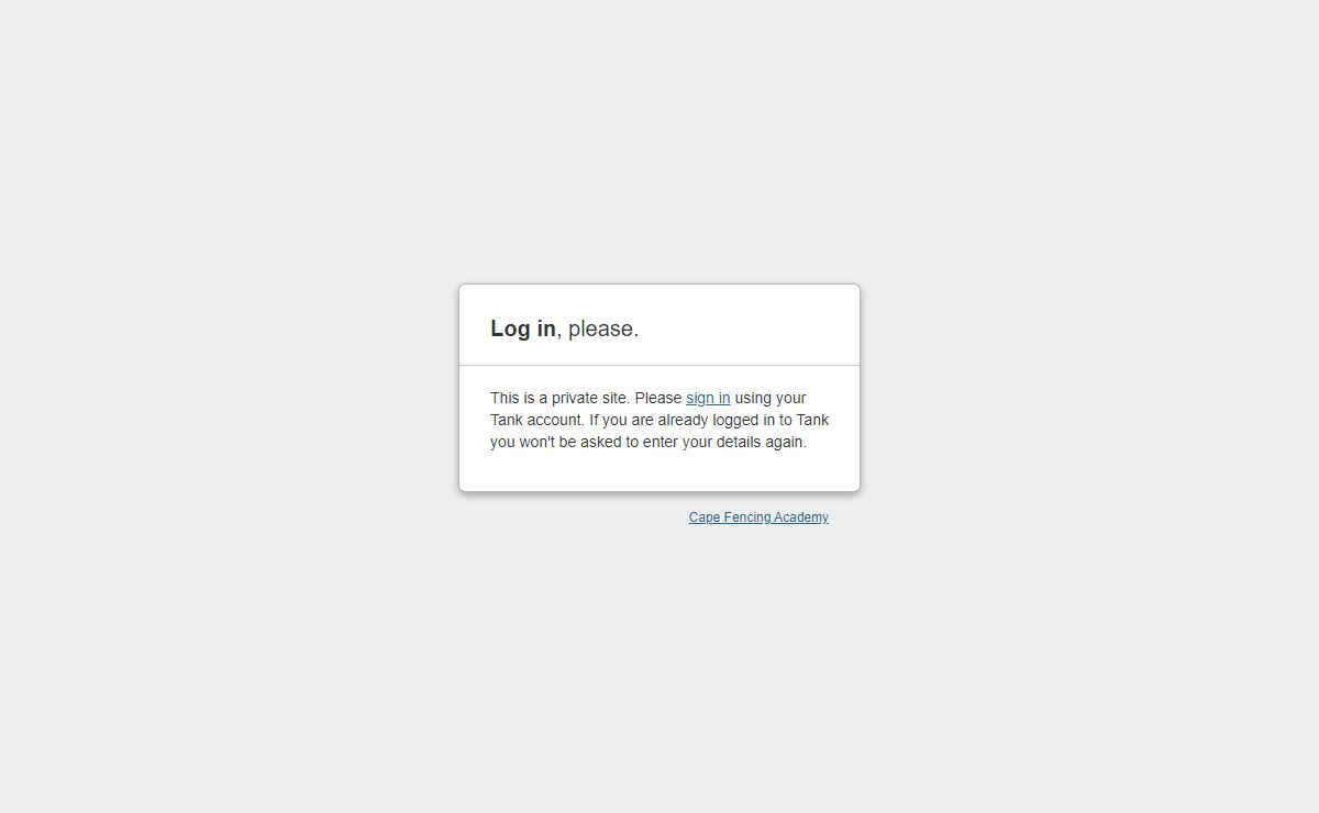 This site requires log in.