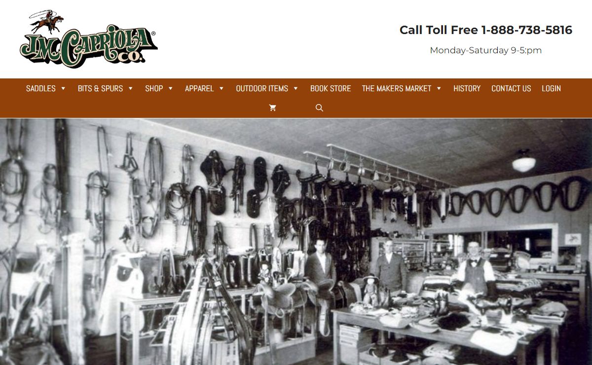 J.M. Capriola – Home of the Original Garcia Bit & Spur Company