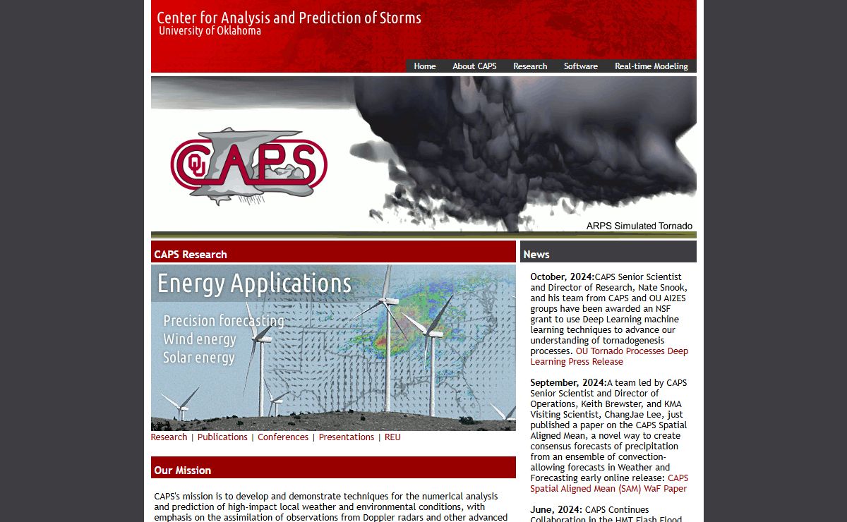 CAPS - Center for Analysis and Prediction of Storms