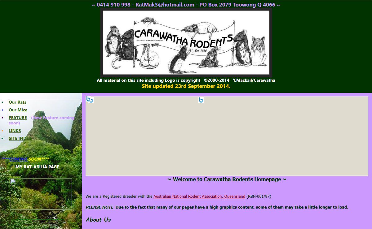 Carawatha Rodents Homepage