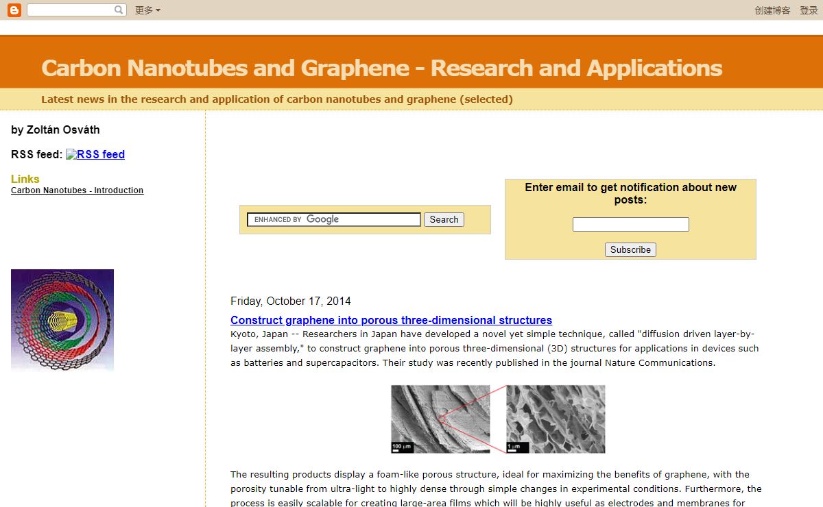 Carbon Nanotubes and Graphene - Research and Applications