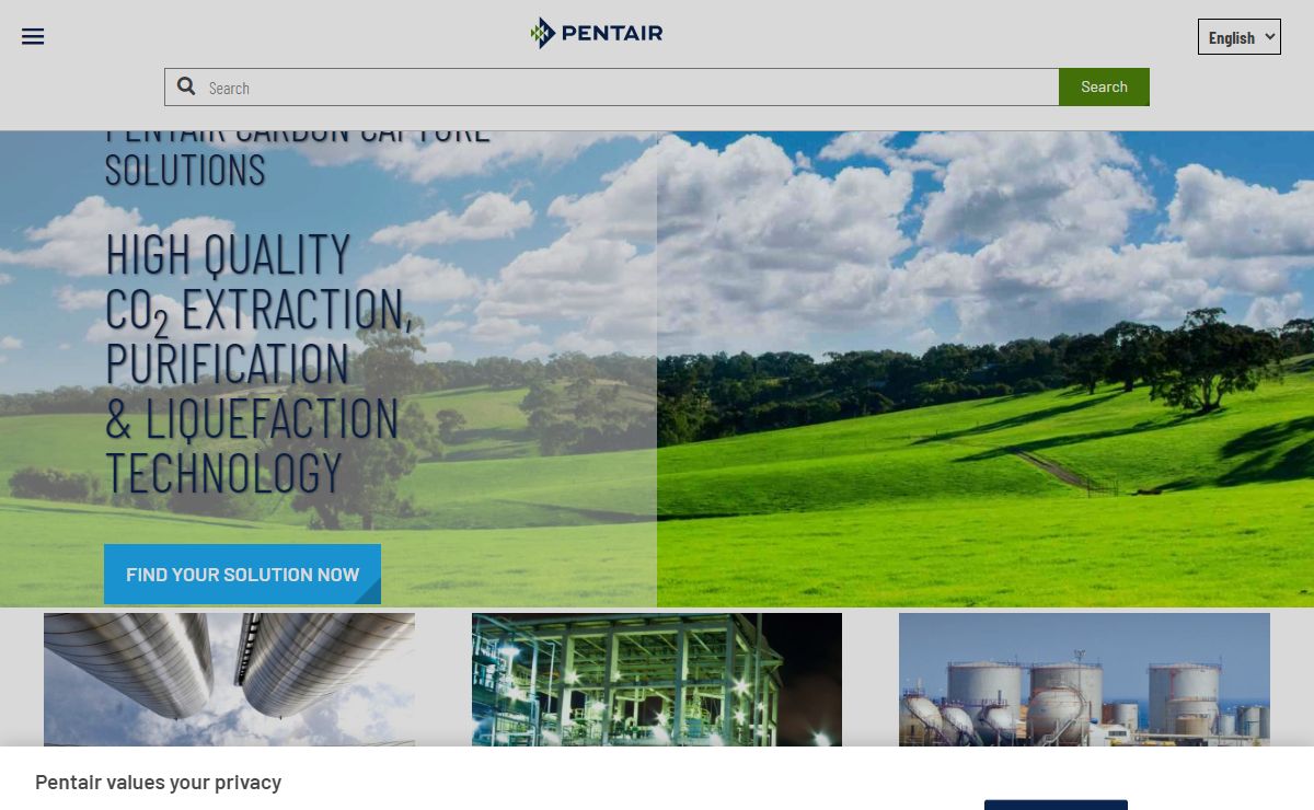 Pentair - Reliable Carbon Capture solutions by dedicated people | Pentair Carbon Capture