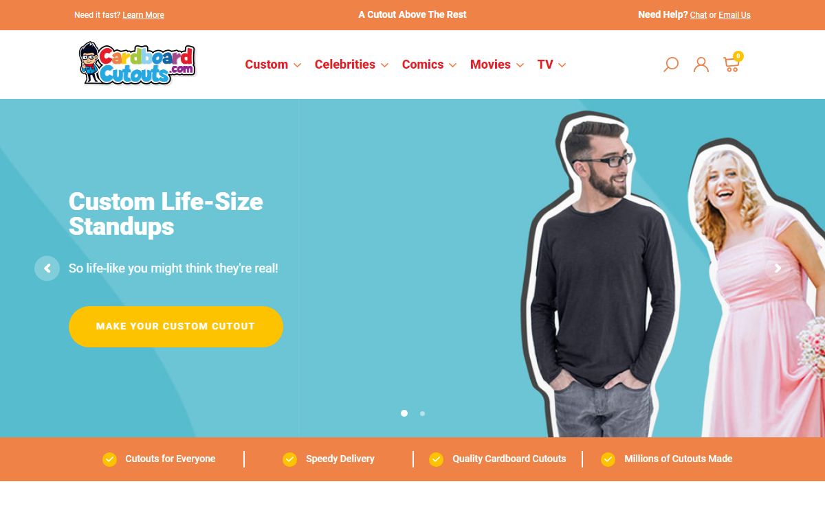 Funny Cardboard Standups, Custom Cardboard Cutouts, Celebrity Standups, and More
