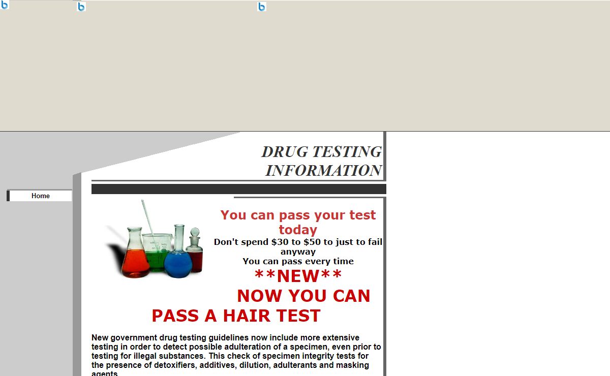 DRUG TESTING INFORMATION