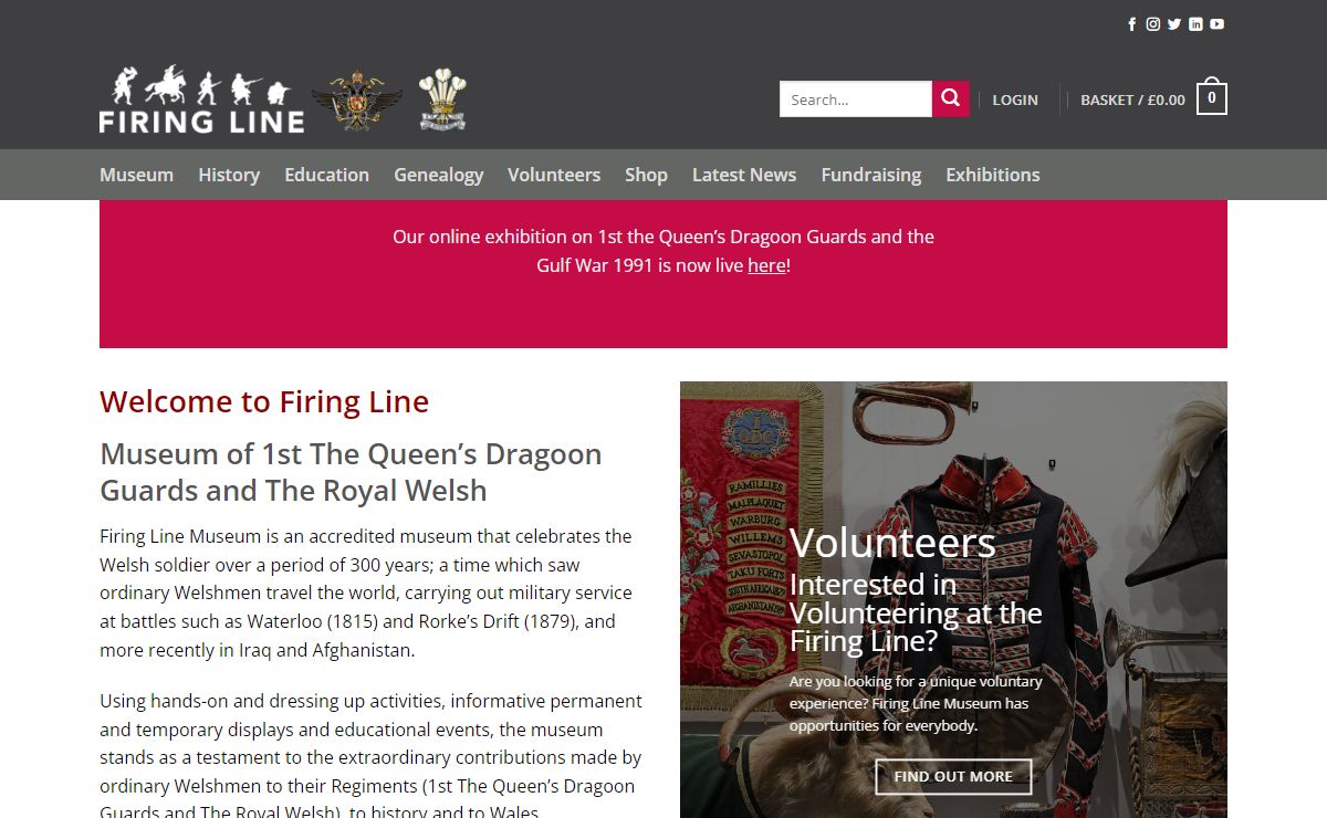 Firing Line Museum of The Queen's Dragoon Guards and The Royal Welsh