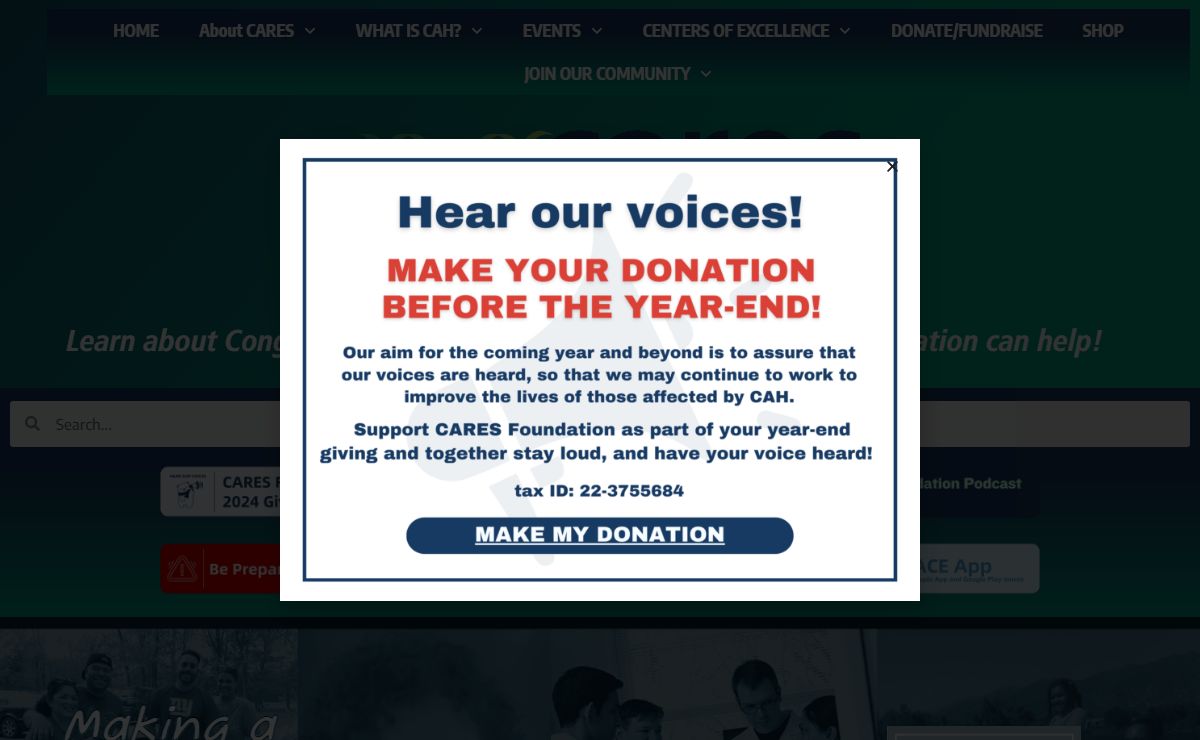 CAH - CARES Home Page CARES Foundation Home - CARES Foundation