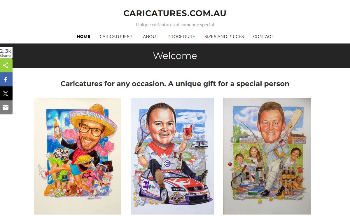 Caricatures.com.au | For any special occasion | Tony Pyrzakowski