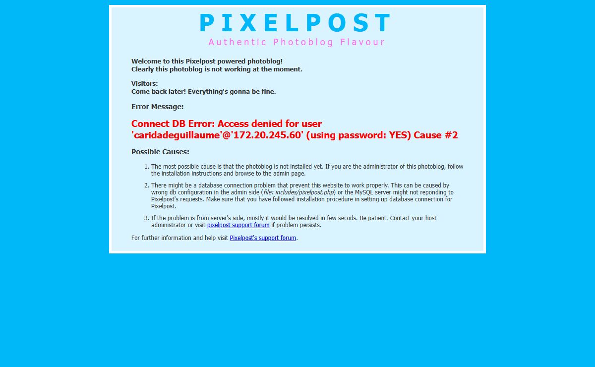 Pixelpost Site