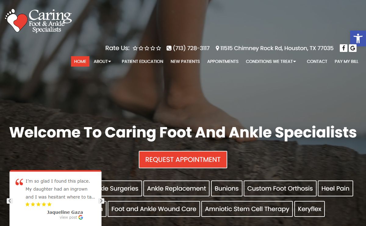 Foot and Ankle Specialists in Houston, TX | Caring Foot and Ankle Specialists