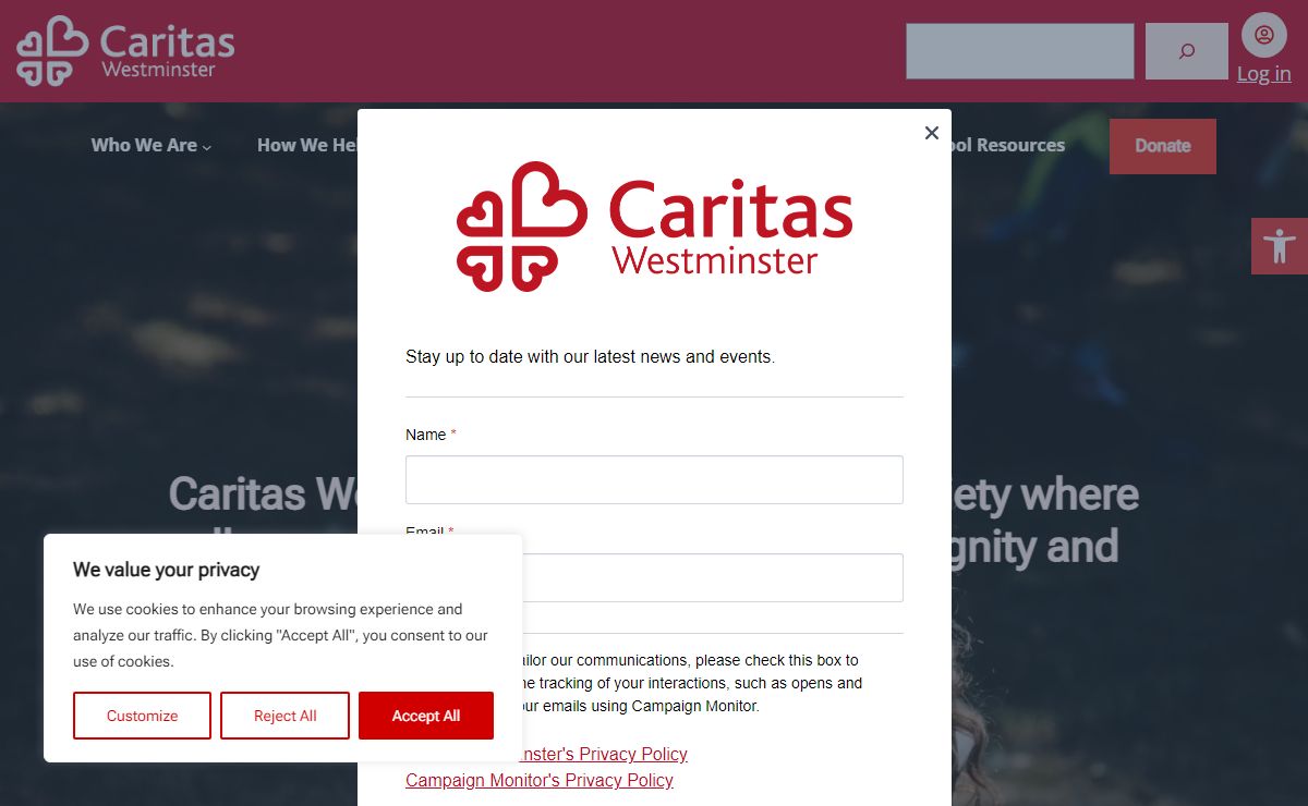 Homepage - Caritas Westminster