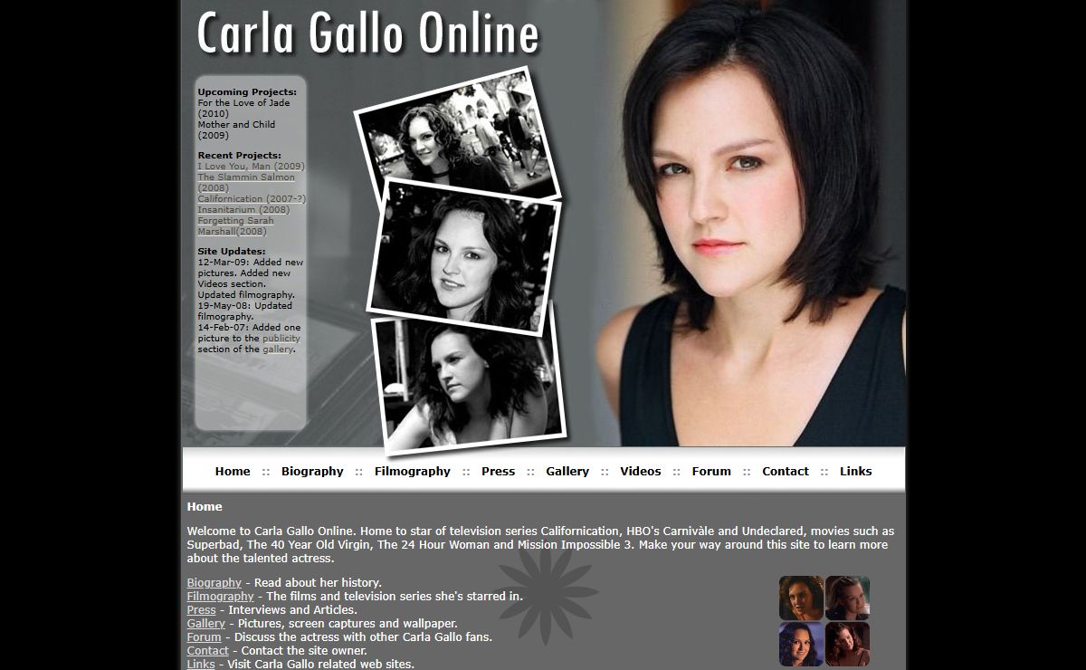 Carla Gallo Online :: Pictures, Biography, Filmography, Videos, Articles and Forum