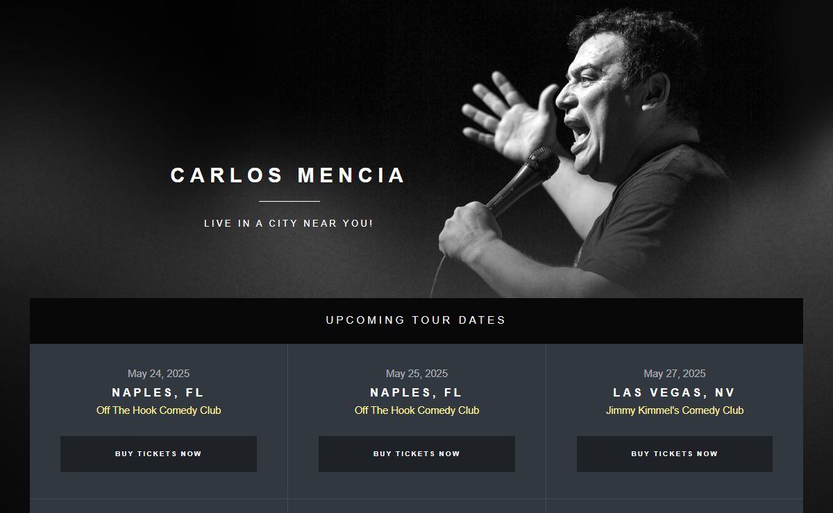 Carlos Mencia - Official Website and Tour Schedule