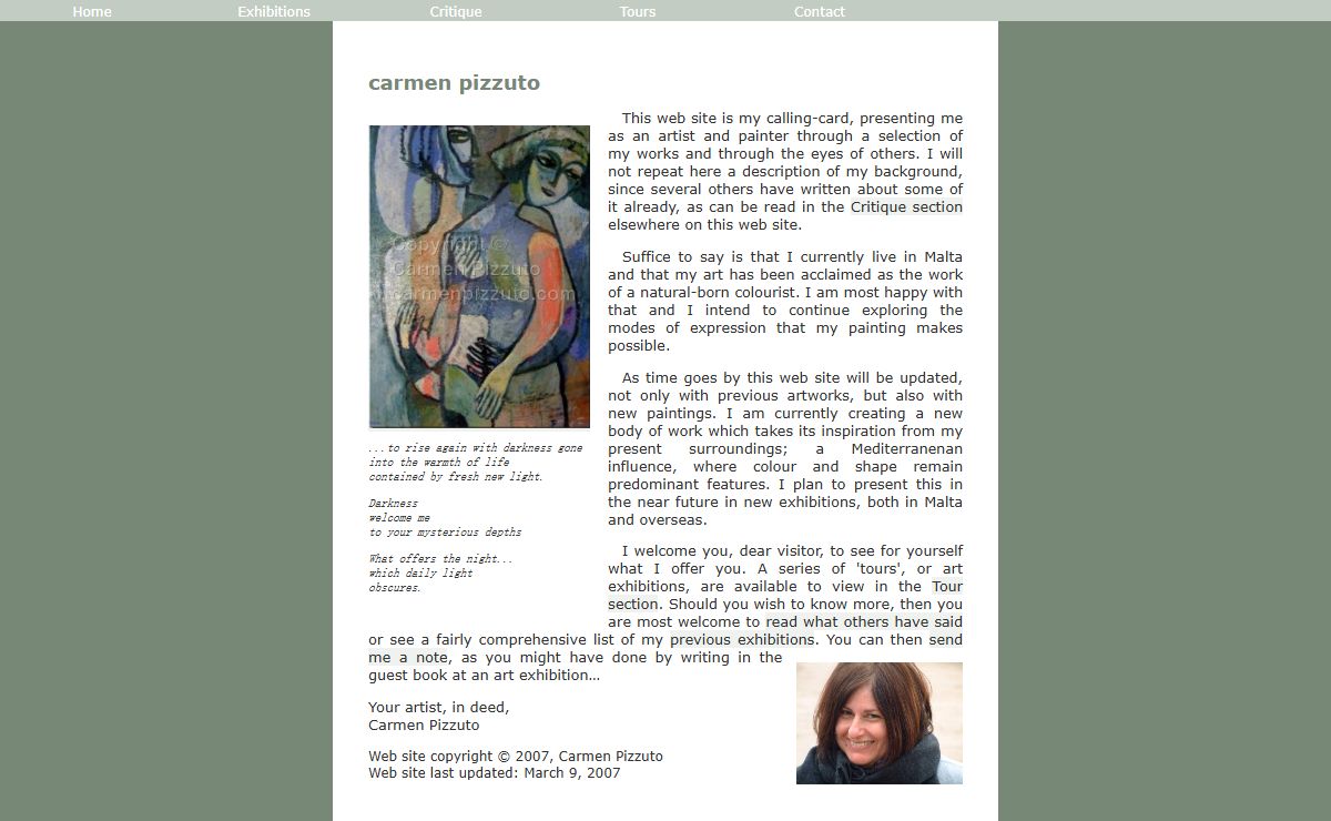 Artworks by Carmen Pizzuto, artist, painter