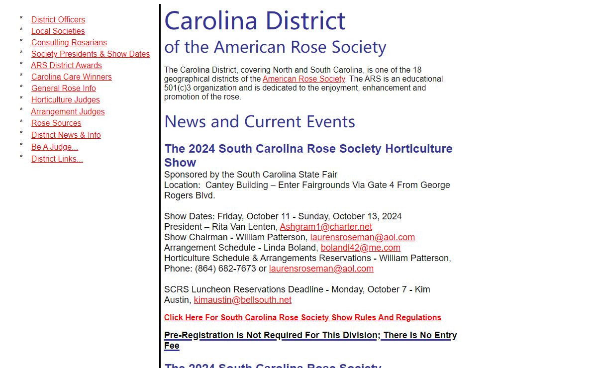 Carolina District of the American Rose Society