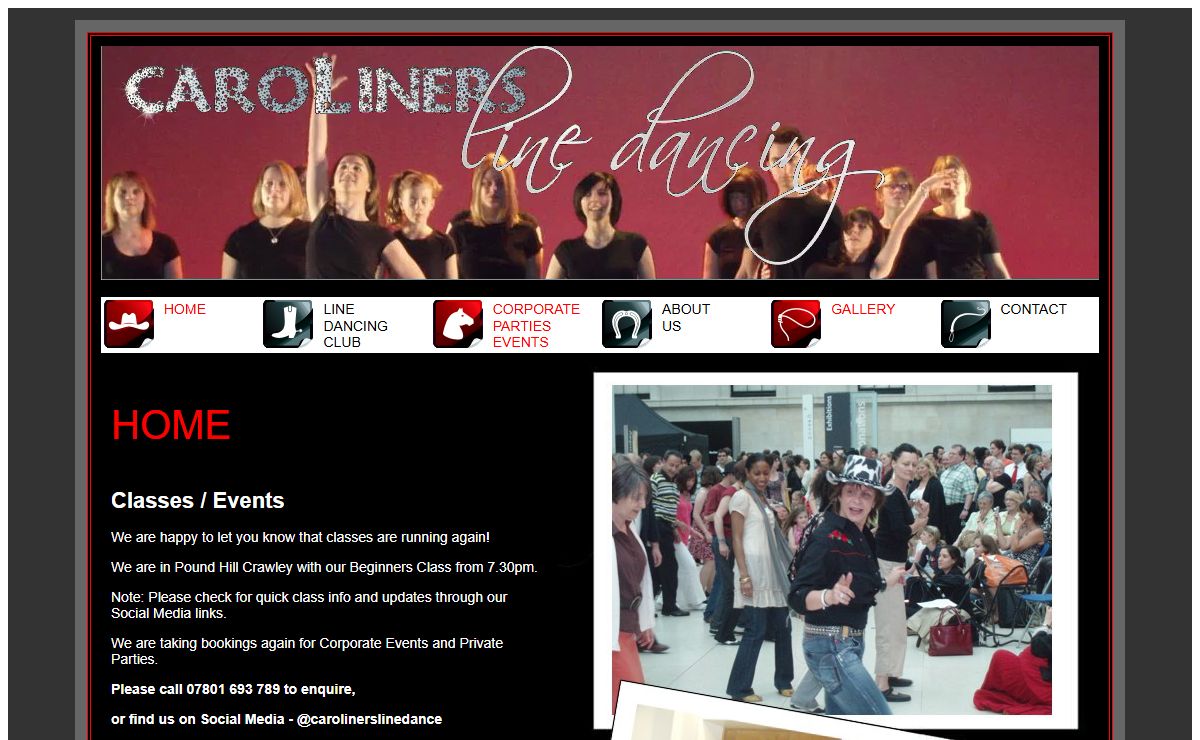Caroliners Line Dancing in Horley, Redhill and Crawley - Line Dancing Club information