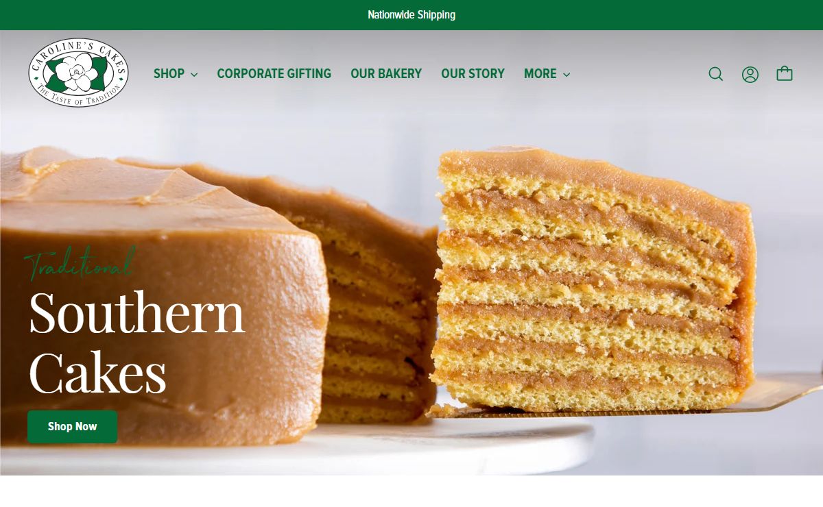 Caroline's Cakes | Mail Order Cakes, Famous Caramel Cake, Custom Cakes
