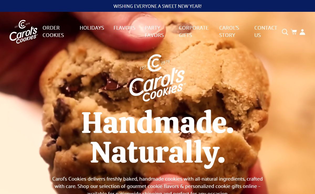 Buy Handmade Cookies Online: Cookies for Sale - Carol's Cookies