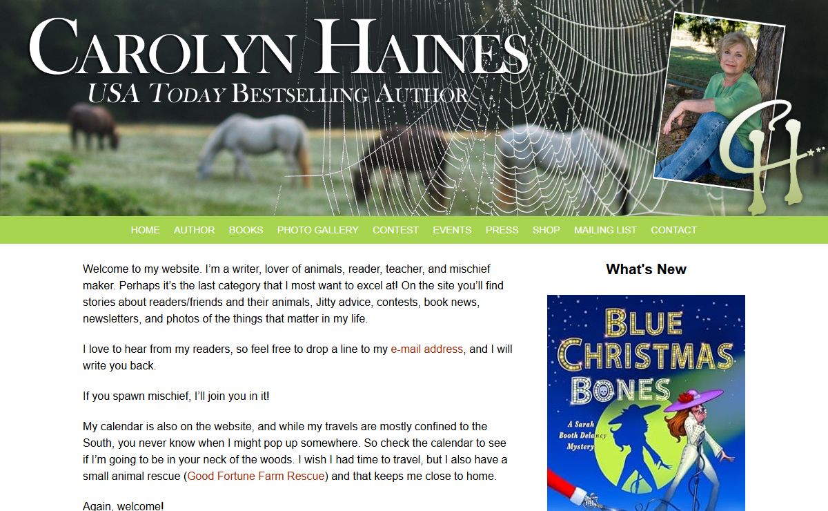 Carolyn Haines | The Original Mississippi Delta Mystery Author