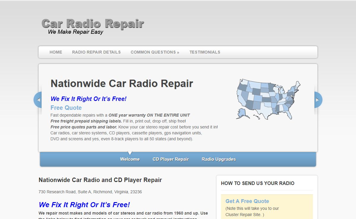 Car Audio Repair - Car Stereo Repair - Car CD Repair