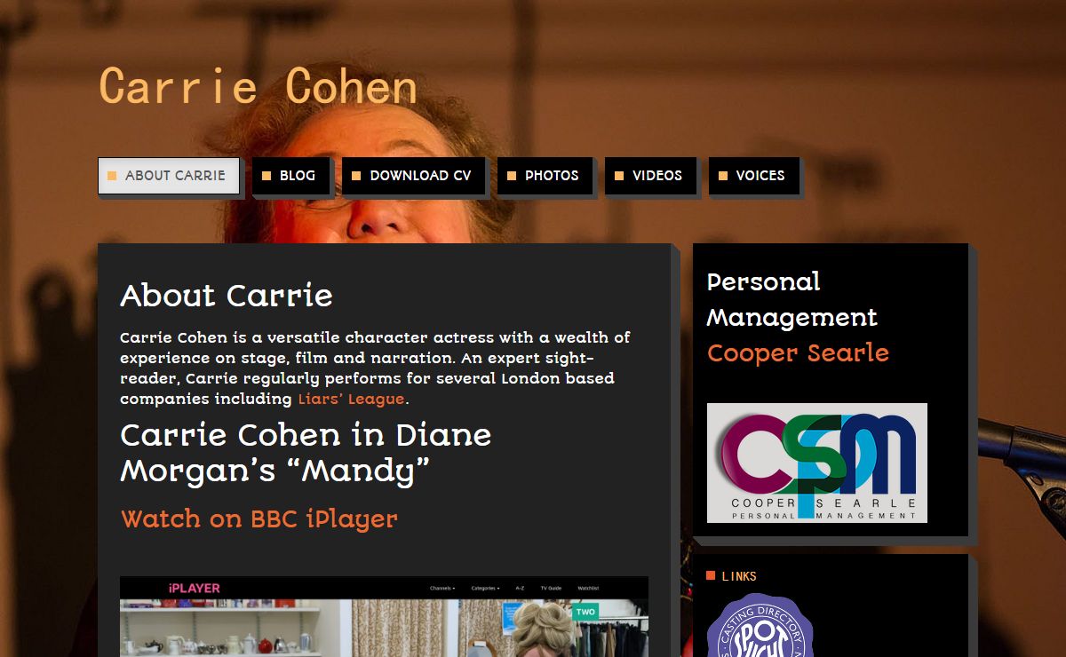 Carrie Cohen – Actress and Author