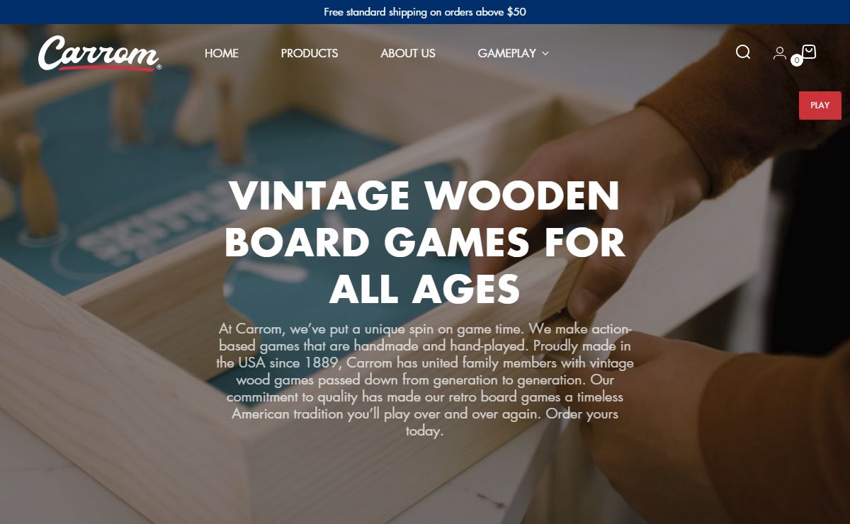Vintage Wooden Board Games for All Ages | Carrom