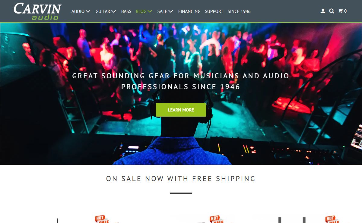 Manufacturers of professional audio equipment, guitar and bass amps