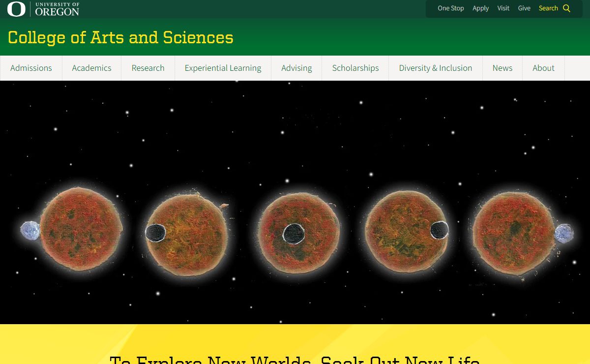 College of Arts and Sciences | University of Oregon
