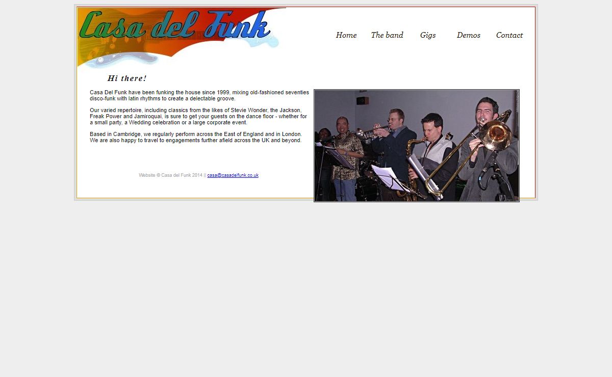 Casa del Funk, Cambridge UK disco funk cover band