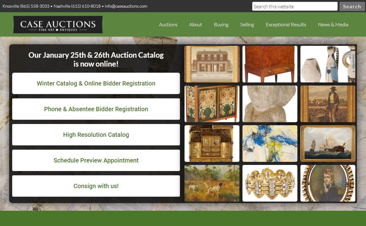 Home | Case Auctions - Fine Art, Antiques, and Appraisals