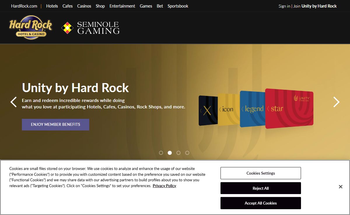 Discover our Hard Rock & Seminole Casinos