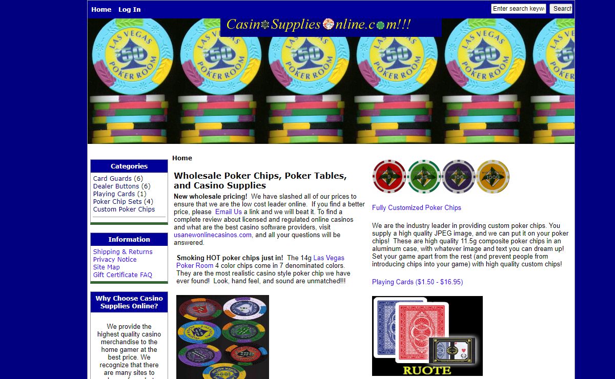 CasinoSuppliesOnline.com, Kick Your Home Game Up A Notch!!!