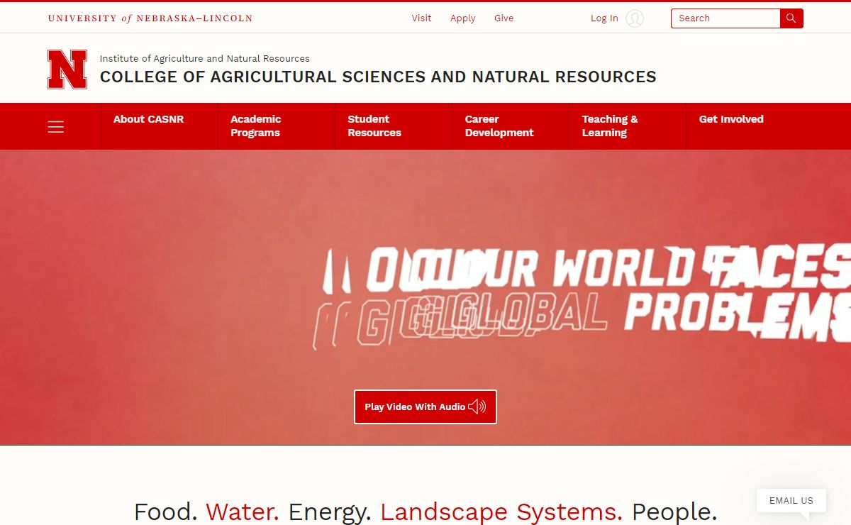 College of Agricultural Sciences and Natural Resources | University of Nebraska - Lincoln