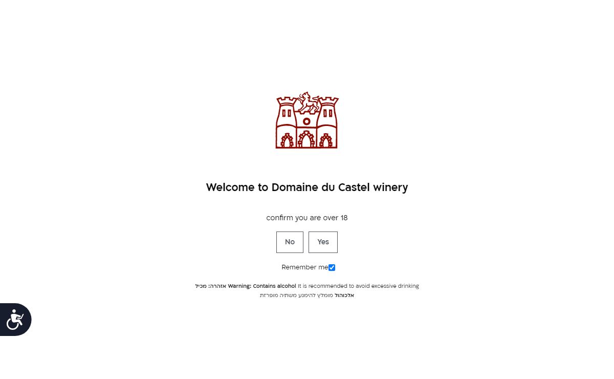 Age Verification - Domaine Du Castel