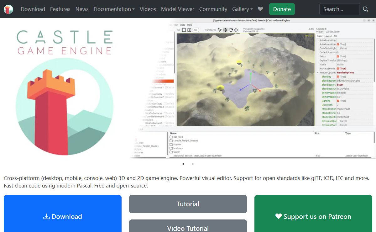 Castle Game Engine - Free open-source cross-platform 3D 2D game engine with editor and powerful Pascal API