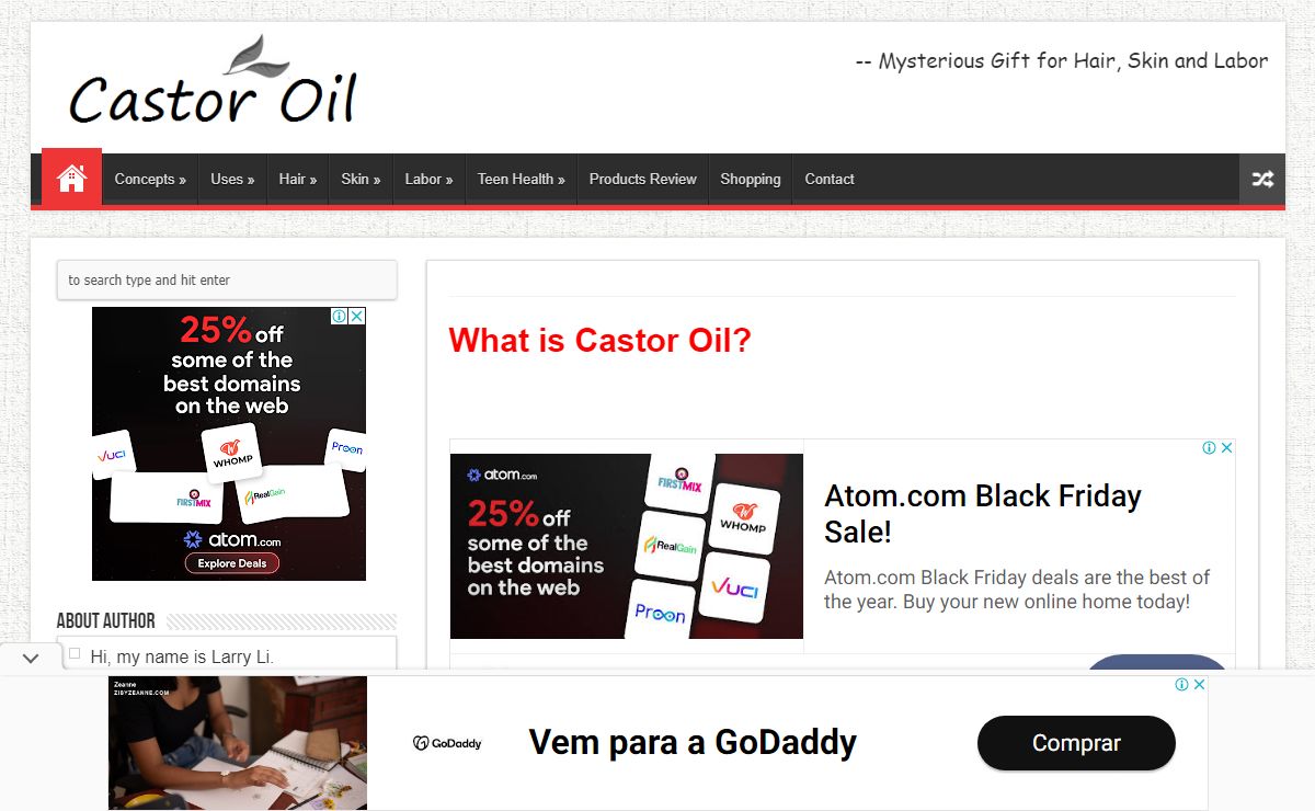 Castor Oil - Mysterious Gift for Hair, Skin and Labor | Castoroil.org