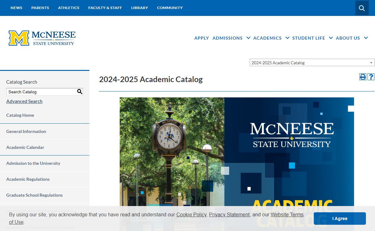 McNeese State University - Modern Campus Catalog™