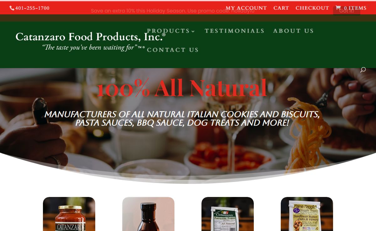 Italian cookies, pepper biscuits, wine biscuits - Catanzaro Food Products