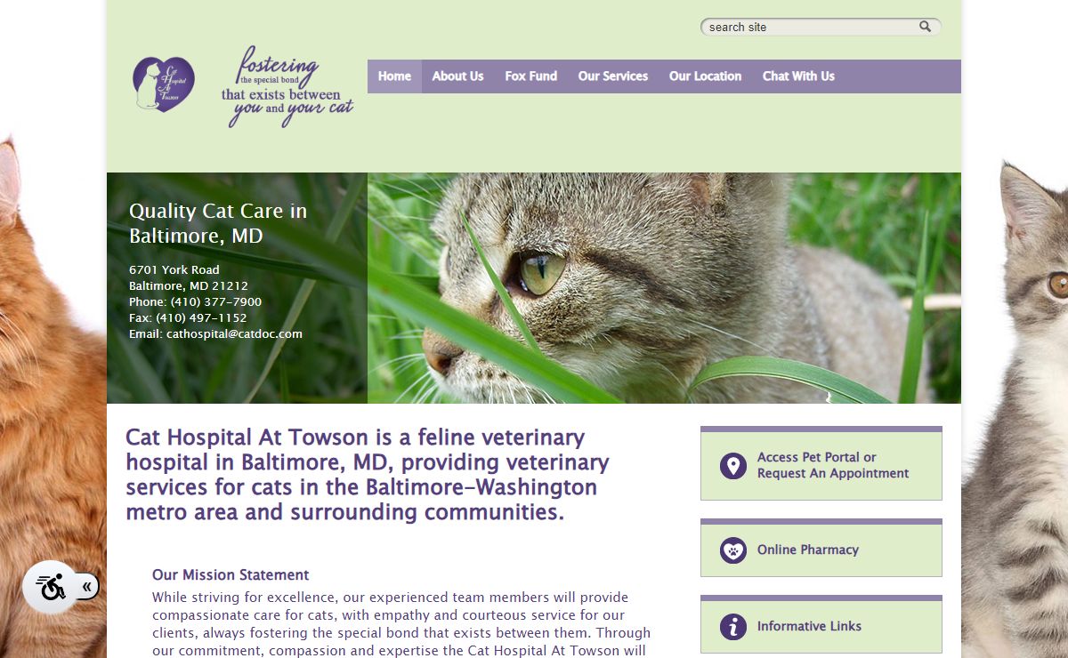 Cat Doc Baltimore, MD | Cat Hospital at Towson