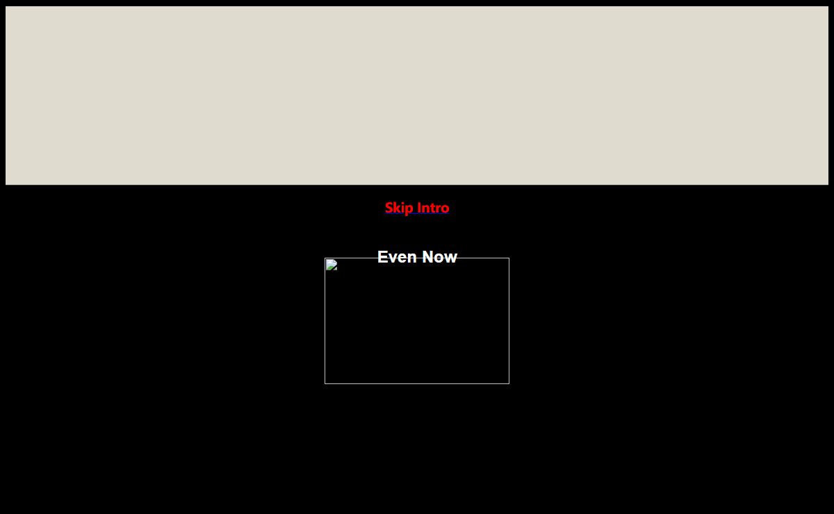 Intro Screen...
