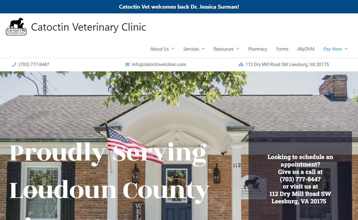 Veterinarian Leesburg VA | Catoctin Veterinary Clinic, Leesburg VA