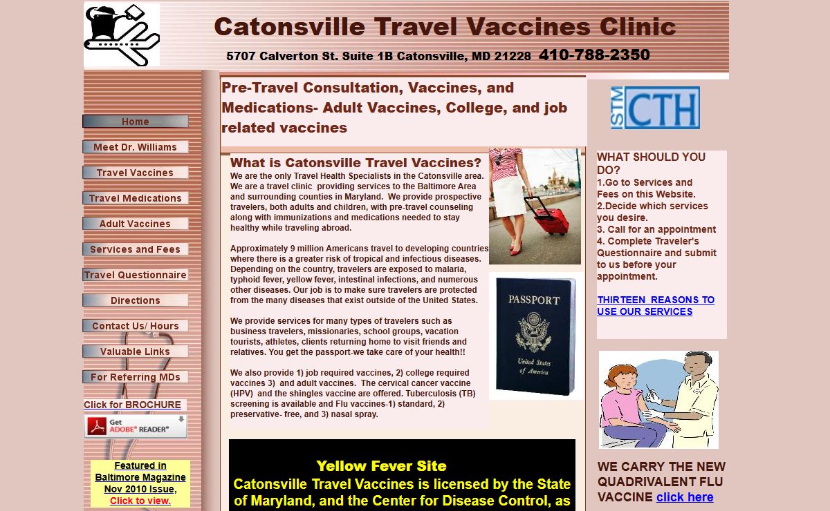 Catonsville Travel Clinic Vaccines - travel clinics near Baltimore maryland MD-yellow fever clinic
