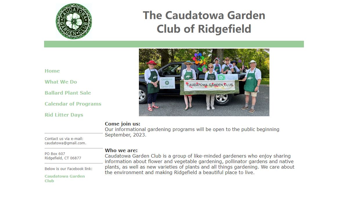 Caudatowa Garden Club of Ridgefield
