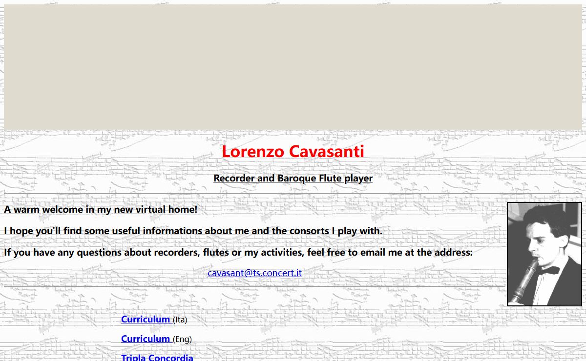 Lorenzo Cavasanti's HomePage