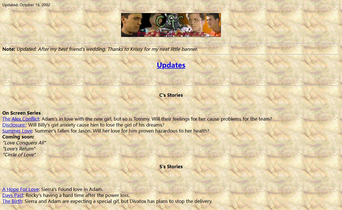 C&S FanFic Chamber