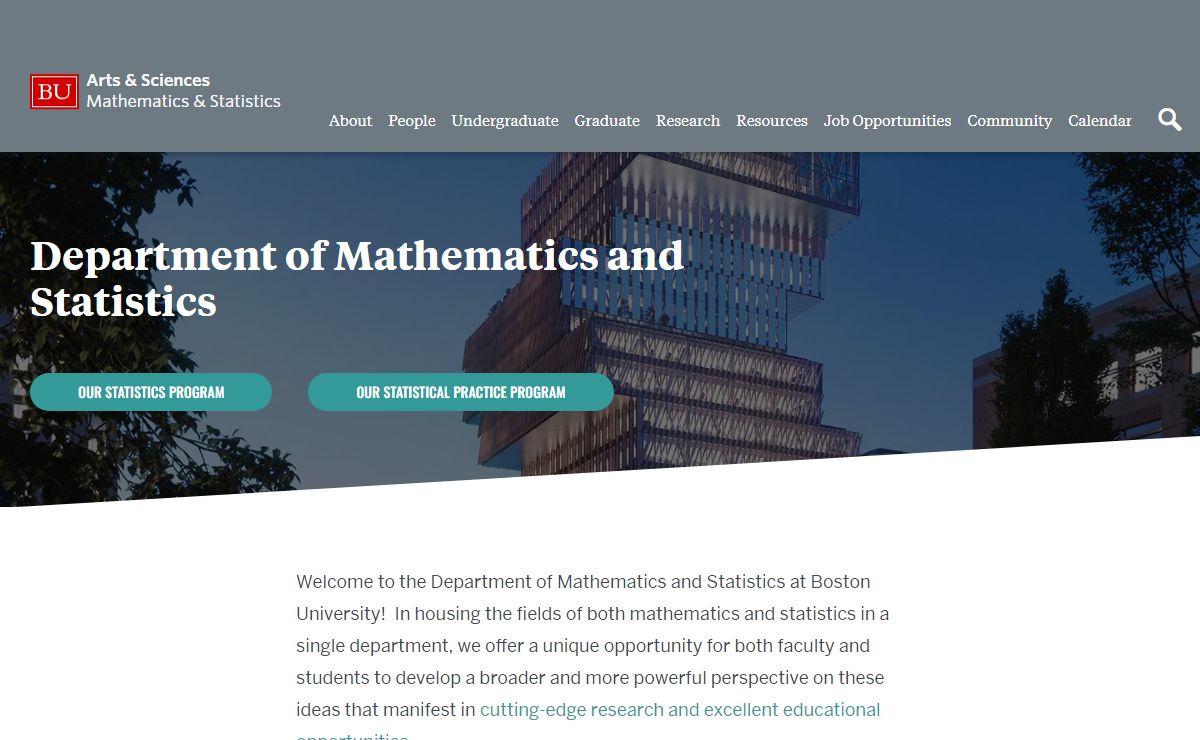 Mathematics & Statistics