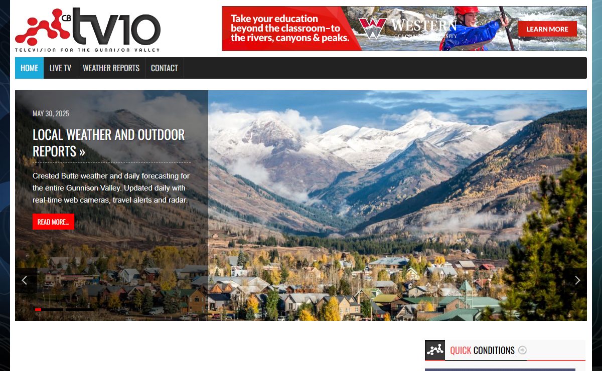 Crested Butte Weather Television – Weather for the Gunnison Valley